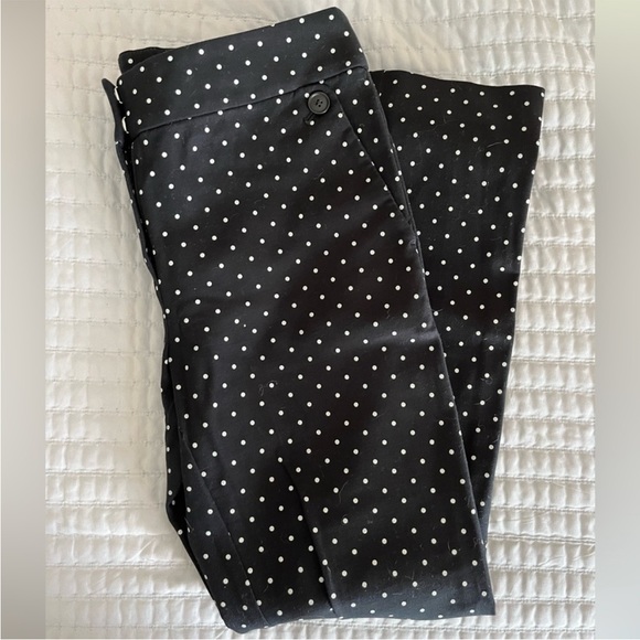 Loft Polka Dot Print Marisa Skinny Pants Size 2 - Picture 2 of 5